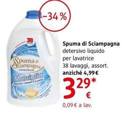 Offerta per Spuma Di Sciampagna - Detersivo Liquido Per Lavatrice a 3,29€ in dm