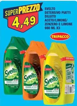 Offerta per Svelto - Detersivo Piatti Diluito Aceto/ Limone/ Zenzero E Limone a 4,49€ in Maury's