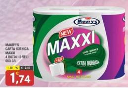 Offerta per Maury's - Carta Igienica Maxxi a 1,74€ in Maury's