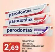 Offerta per Parodontax - Dentifricio Original/ Ultra Clean/ Whitening a 2,69€ in Maury's