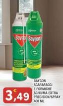 Offerta per Baygon Scarafaggi E Formiche Schiuma Extra Precision/ Spray a 3,49€ in Maury's