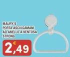 Offerta per Maury's - Porta Asciugamani Ad Anello A Ventosa Strong a 2,49€ in Maury's