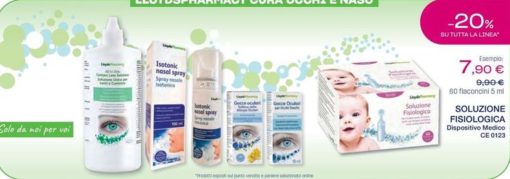 Offerta per Soluzione Fisiologica  a 7,9€ in Lloyds Farmacia/BENU