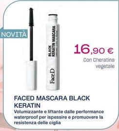 Offerta per FaceD - Mascara Black Keratin a 15,2€ in Lloyds Farmacia/BENU