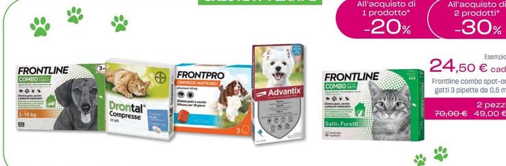 Offerta per Frontline - Combo Spot-On Gatti 3 Pipette  a 24,5€ in Lloyds Farmacia/BENU