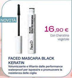 Offerta per FaceD - Mascara Black Keratin a 16,9€ in Lloyds Farmacia/BENU