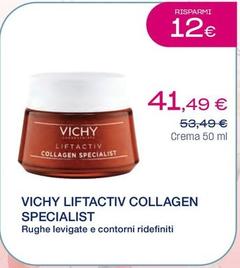 Offerta per Vichy - Liftactiv Collagen Specialist  a 41,49€ in Lloyds Farmacia/BENU