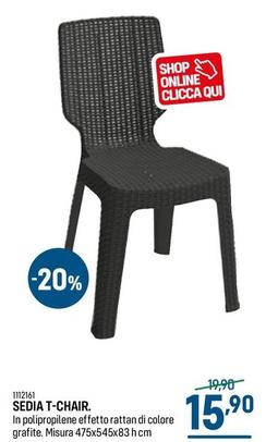 Offerta per Sedia T-Chair a 15,9€ in CFadda