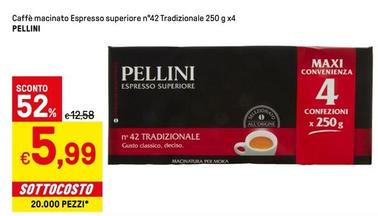 Offerta per Pellini - Caffè Macinato Espresso Superiore N°42 Tradizionale a 5,99€ in Iper La grande i