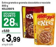 Offerta per Kelloggs - Extra Granola O Granola Cioccolato E Nocciole a 3,99€ in Iper La grande i