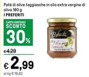 Offerta per I Preferiti - Paté Di Olive Taggiasche In Olio Extra Vergine Di Oliva a 2,99€ in Iper La grande i