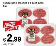 Offerta per Aia - Hamburger Di Tacchino O Di Pollo a 2,99€ in Iper La grande i