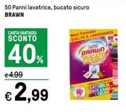 Offerta per Brawn - 50 Panni Lavatrice, Bucato Sicuro a 2,99€ in Iper La grande i