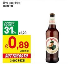 Offerta per Moretti - Birra Lager a 0,89€ in Iper La grande i