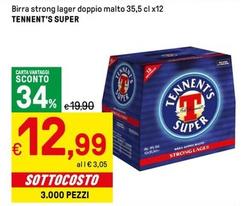 Offerta per Tennent's - Birra Strong Lager Doppio Malto Super a 12,99€ in Iper La grande i
