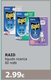 Offerta per Raid - Liquido Ricarica 60 Notti a 2,99€ in Tigotà