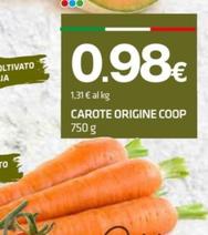 Offerta per Coop - Carote Origine a 0,98€ in Superconti