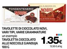 Offerta per Novi - Tavolette Di Cioccolato a 1,35€ in Superconti