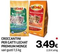 Offerta per Monge - Croccantini Per Gatti Lechat Premium a 3,49€ in Superconti