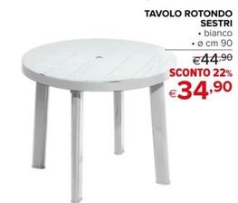 Offerta per Tavolo Rotondo Sestri a 34,9€ in Iperal