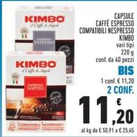 Offerta per Kimbo - Capsule Caffè Espresso Compatibili Nespresso a 11,2€ in Conad