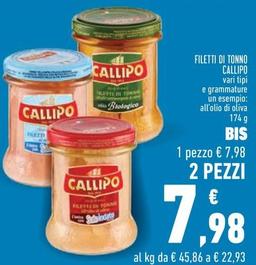 Offerta per Callipo - Filetti Di Tonno a 7,98€ in Conad