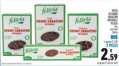 Offerta per Felicia - Pasta Di Grano Saraceno Integrale a 2,59€ in Conad