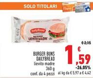 Offerta per Daily Bread - Burger Buns a 1,59€ in Conad
