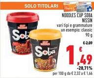 Offerta per Nissin - Noodles Cup Soba a 1,49€ in Conad