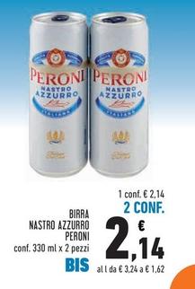 Offerta per Peroni - Birra Nastro Azzurro a 2,14€ in Conad