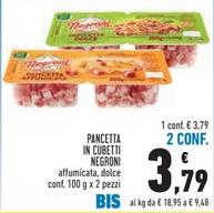 Offerta per Negroni - Pancetta In Cubetti a 3,79€ in Conad
