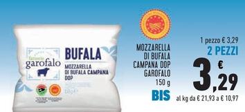 Offerta per Garofalo - Mozzarella Di Bufala Campana DOP a 3,29€ in Conad