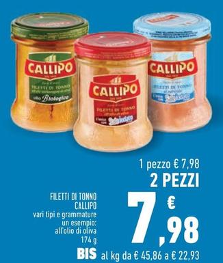 Offerta per Callipo - Filette Di Tonno a 7,98€ in Conad City