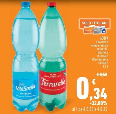 Offerta per Vitasnella/Ferrarelle - Acqua a 0,34€ in Conad City