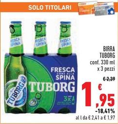 Offerta per Tuborg - Birra a 1,95€ in Conad City