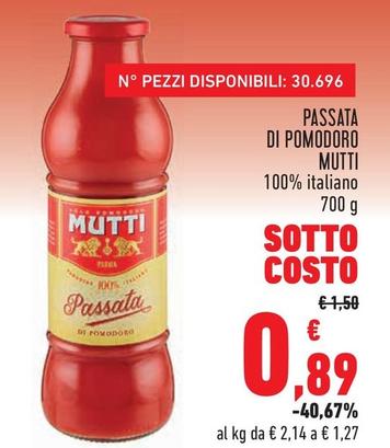 Offerta per Mutti - Passata Di Pomodoro a 0,89€ in Conad City