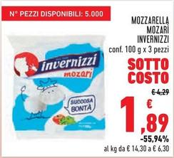Offerta per Invernizzi - Mozzarella Mozarì a 1,89€ in Conad City