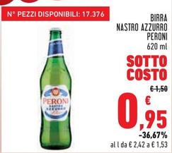 Offerta per Peroni - Birra Nastro Azzurro a 0,95€ in Conad City