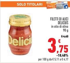 Offerta per Delicius - Filetti Di Alici a 3,75€ in Conad City