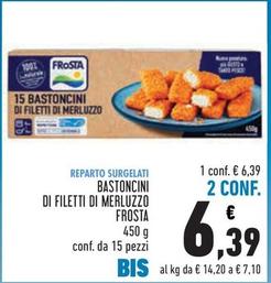 Offerta per Frosta - Bastoncini Di Filetti Di Merluzzo a 6,39€ in Conad City