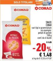 Offerta per Conad - Snack a 1,48€ in Conad Superstore
