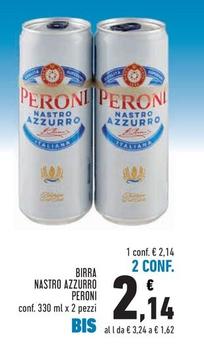 Offerta per Peroni - Birra Nastro Azzurro a 2,14€ in Conad Superstore