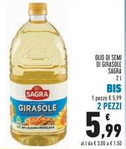 Offerta per Sagra - Olio Di Semi Di Girasole a 5,99€ in Conad Superstore