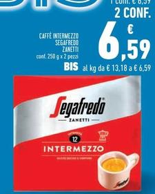 Offerta per Zanetti - Caffè Intermezzo Segafredo a 6,59€ in Conad Superstore
