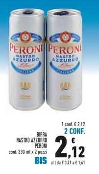 Offerta per Peroni - Birra Nastro Azzurro a 2,12€ in Conad Superstore