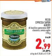 Offerta per Alberti - Pesto Cipressa Sapori a 2,99€ in Conad Superstore