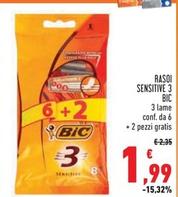Offerta per Bic - Rasoi Sensitive 3 a 1,99€ in Conad Superstore