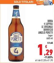 Offerta per Birrificio Angelo Poretti - Birra 4 Luppoli Le Originali a 1,29€ in Conad Superstore