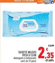 Offerta per Fresh & Clean - Salviette Milleusi a 2,35€ in Conad Superstore