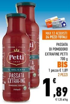 Offerta per Petti - Passata Di Pomodoro Extrafine a 1,89€ in Conad